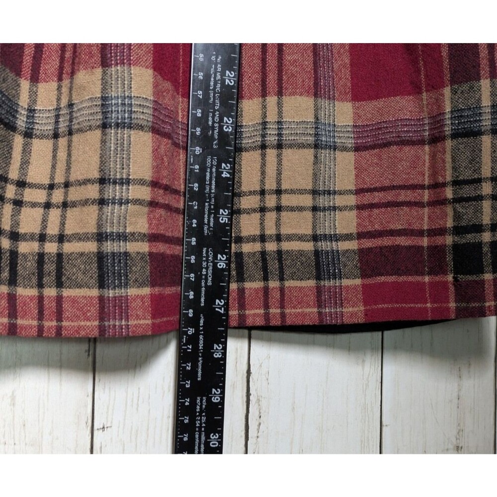 Vintage Pendleton Plaid Wool Skirt Petite 10 Cottagecore Rustic Upcycle *READ* - Picture 8 of 8